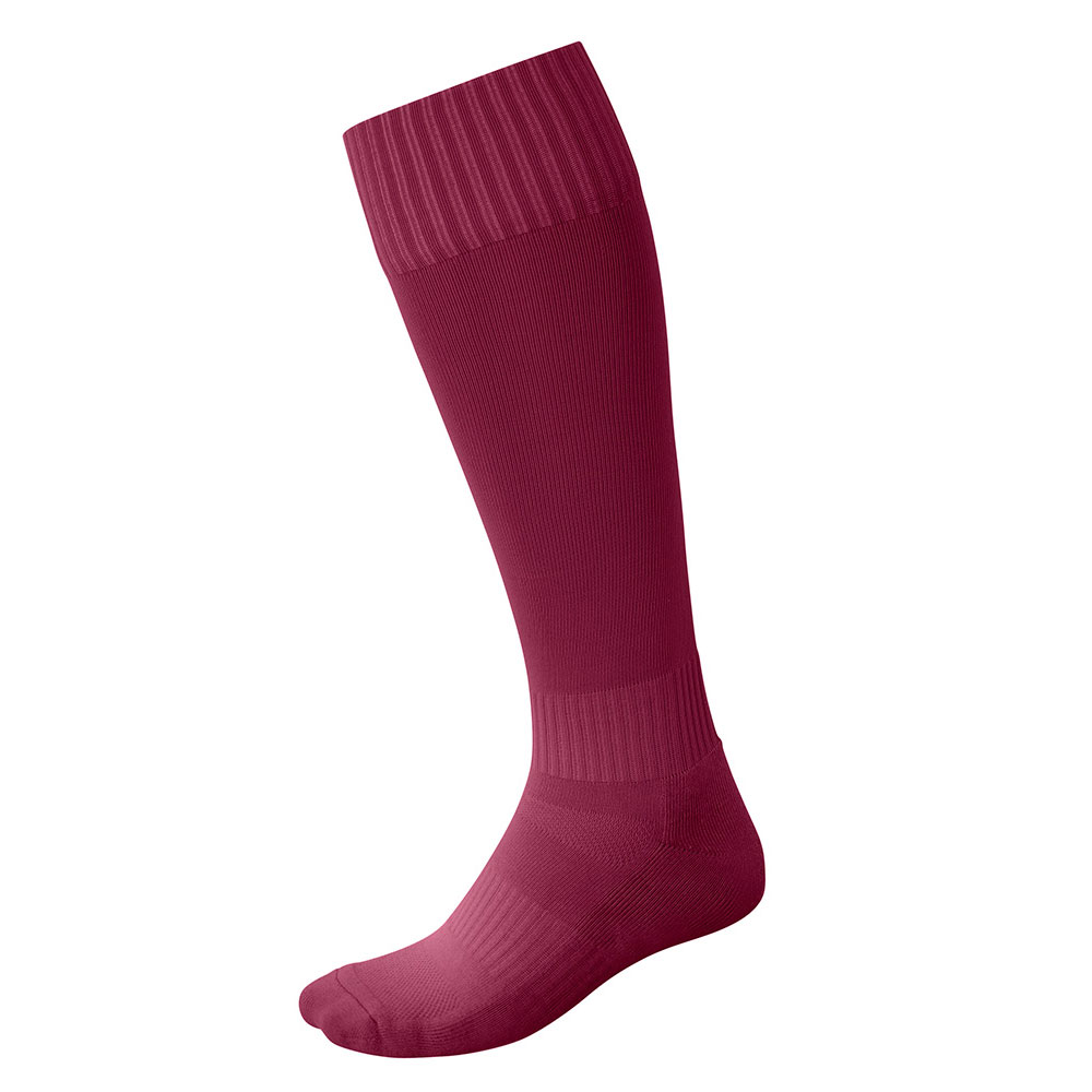 Cigno Soccer Footless Socks Maroon Cigno Sports